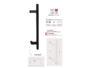 Maniglione Panama Inclinato d.25x25 interasse 350 mm.500x65h Varie finiture | Fimet Maniglie - immagine 2
